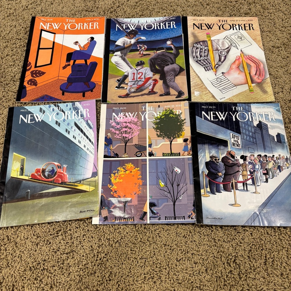 New Yorker Magazine Lot Bundle - 2023 (April-May)